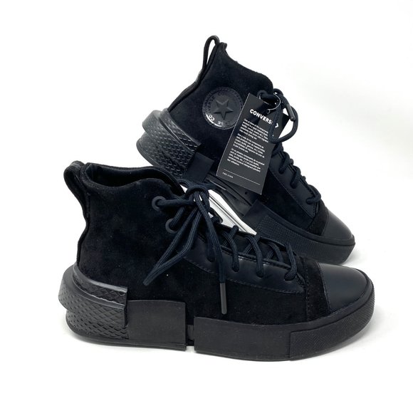 Converse CTAS DISRUPT CX Black Canvas Hi Casual Suede Shoes Women Size 5 168582C - Picture 4 of 10